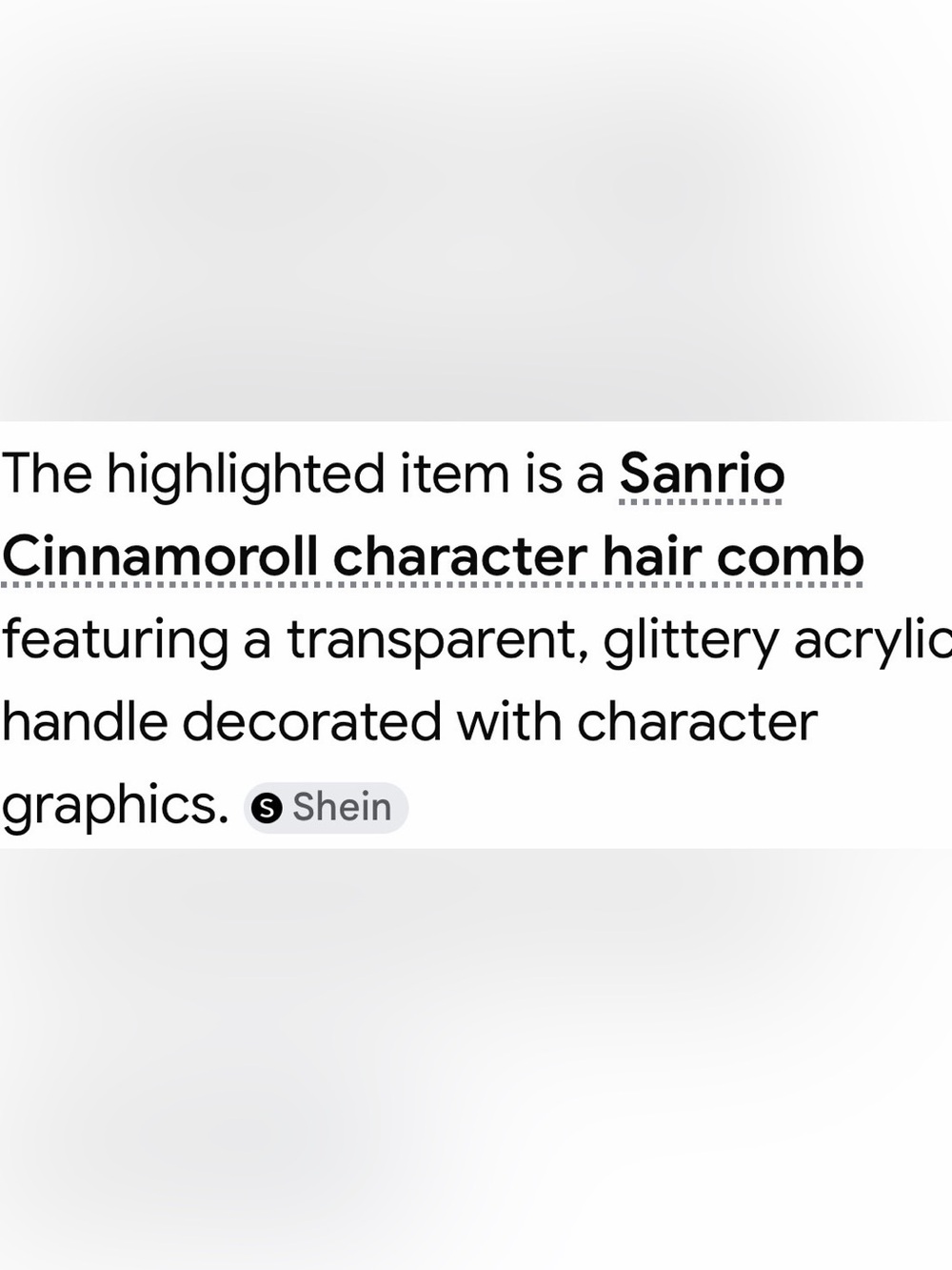 Sanrino cinnamo roll blue comb - Picture 3 of 3